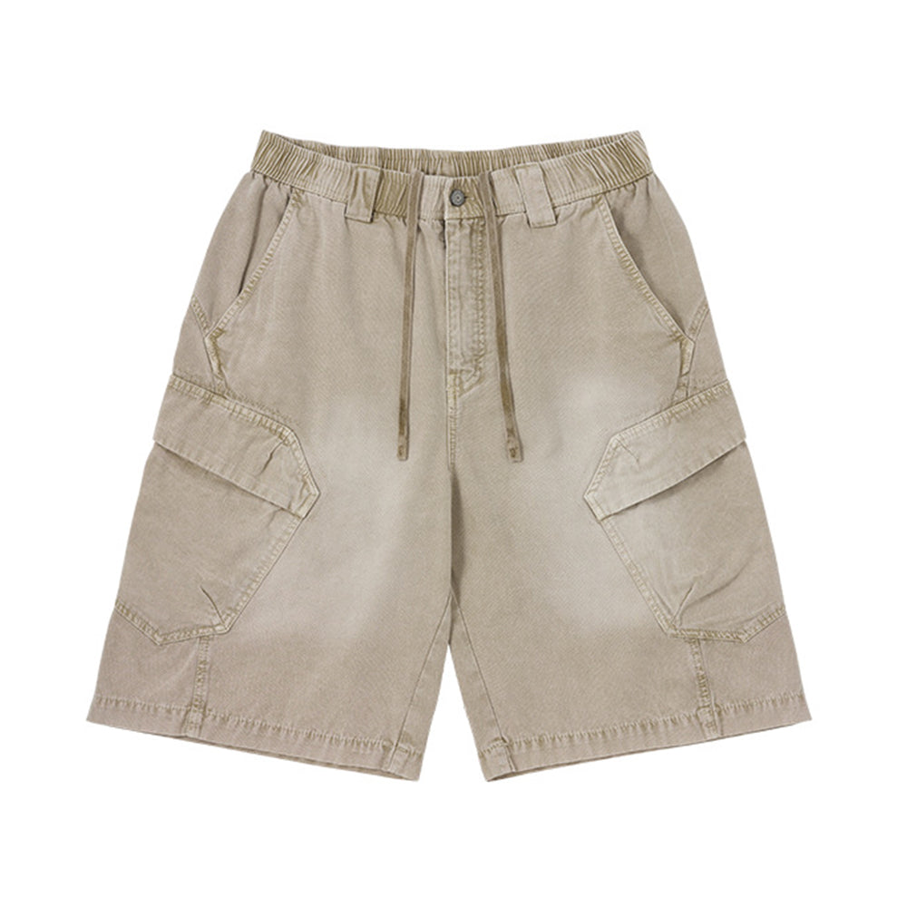 Washed casual overalls