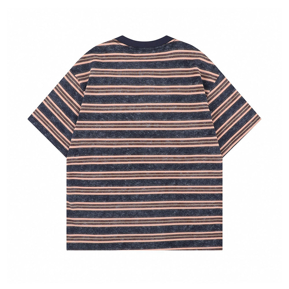 레트로 스트라이프 반팔