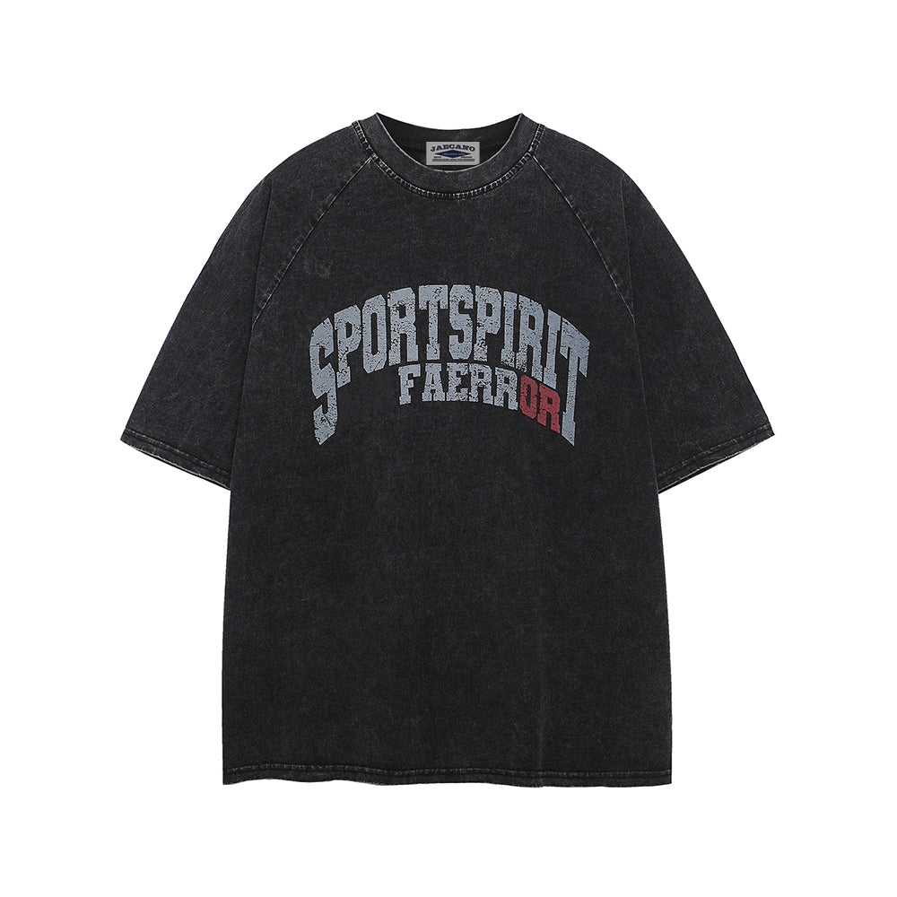 빈티지 워싱 반소매