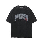 빈티지 워싱 반소매