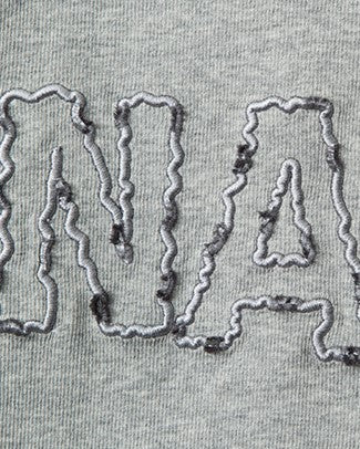 Letter embroidered short sleeves