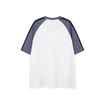 레트로 콘트라스트 프린트 반소매