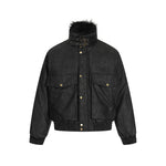 Simple and versatile lapel cotton coat