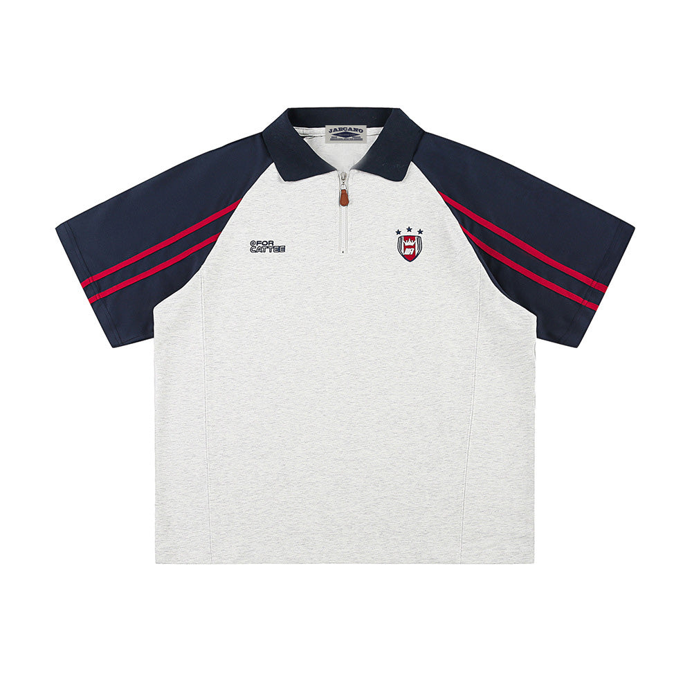 컬러블록 폴로 반팔