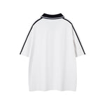 레트로 스트라이프 레터 반팔