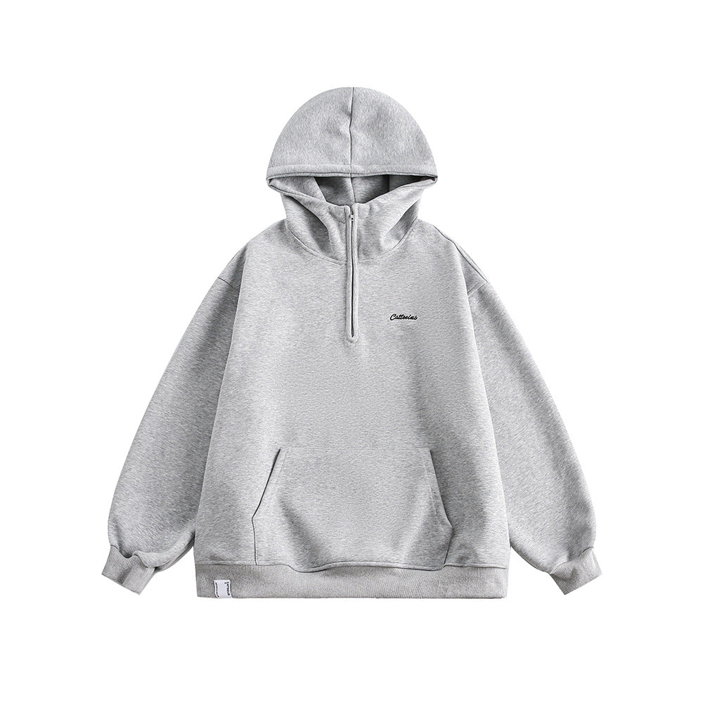 復古立領連帽外套