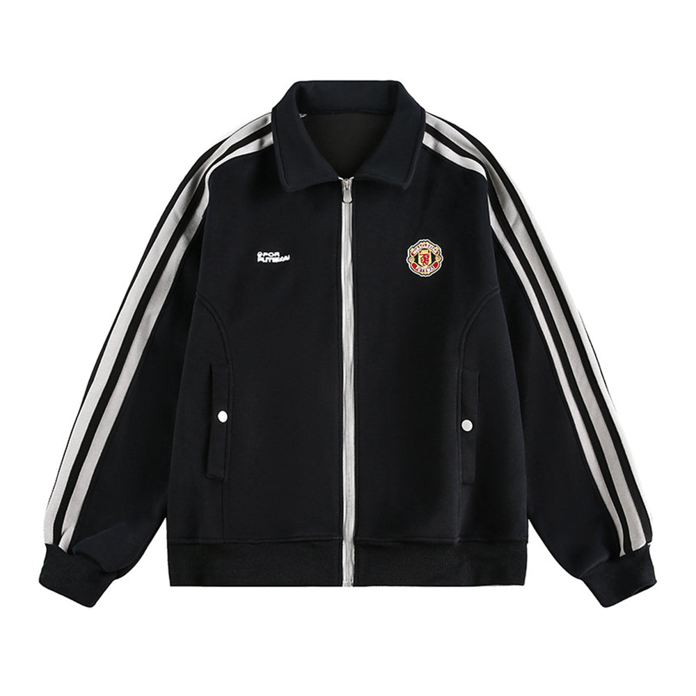 Striped three-stripe jacket