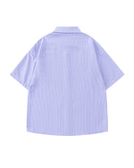 striped short-sleeved shirt