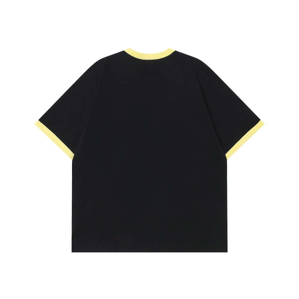 귀여운 컬러블록 프린트 반팔