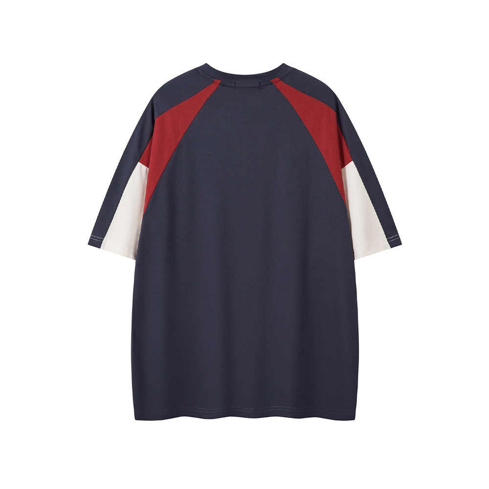 Contrast print short sleeves