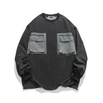 Washed Crew Neck Sweatshirt