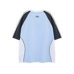 Retro patchwork short sleeves