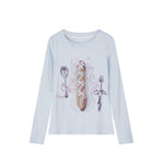 Retro cute embroidered long sleeves (women's style)