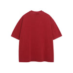 Lettering print crew neck short sleeves