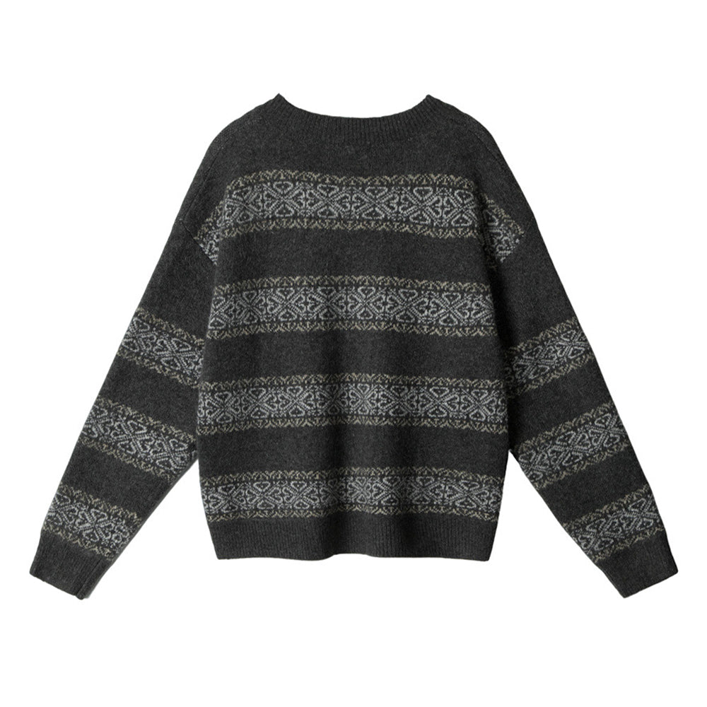 레트로 스트라이프 스웨터