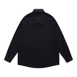 Floral embroidered long-sleeved shirt