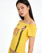 Retro sports short sleeves