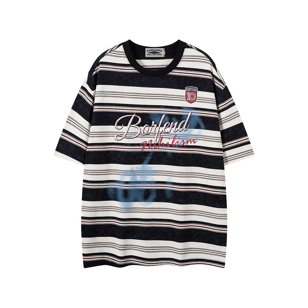 레트로 스트라이프 반팔