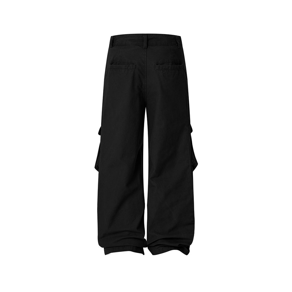 Vintage denim patchwork trousers