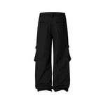 Vintage denim patchwork trousers