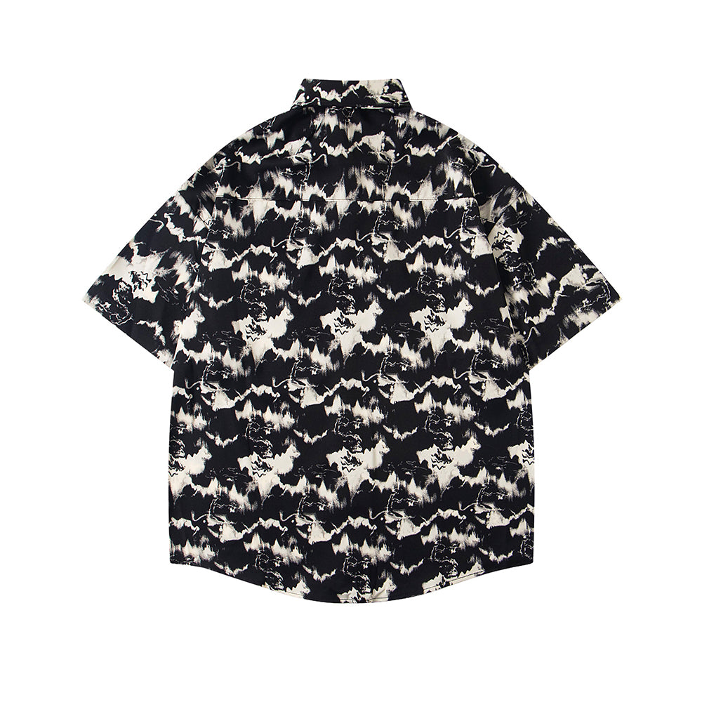 Retro casual short sleeve shirt