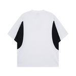 레트로 콘트라스트 반소매