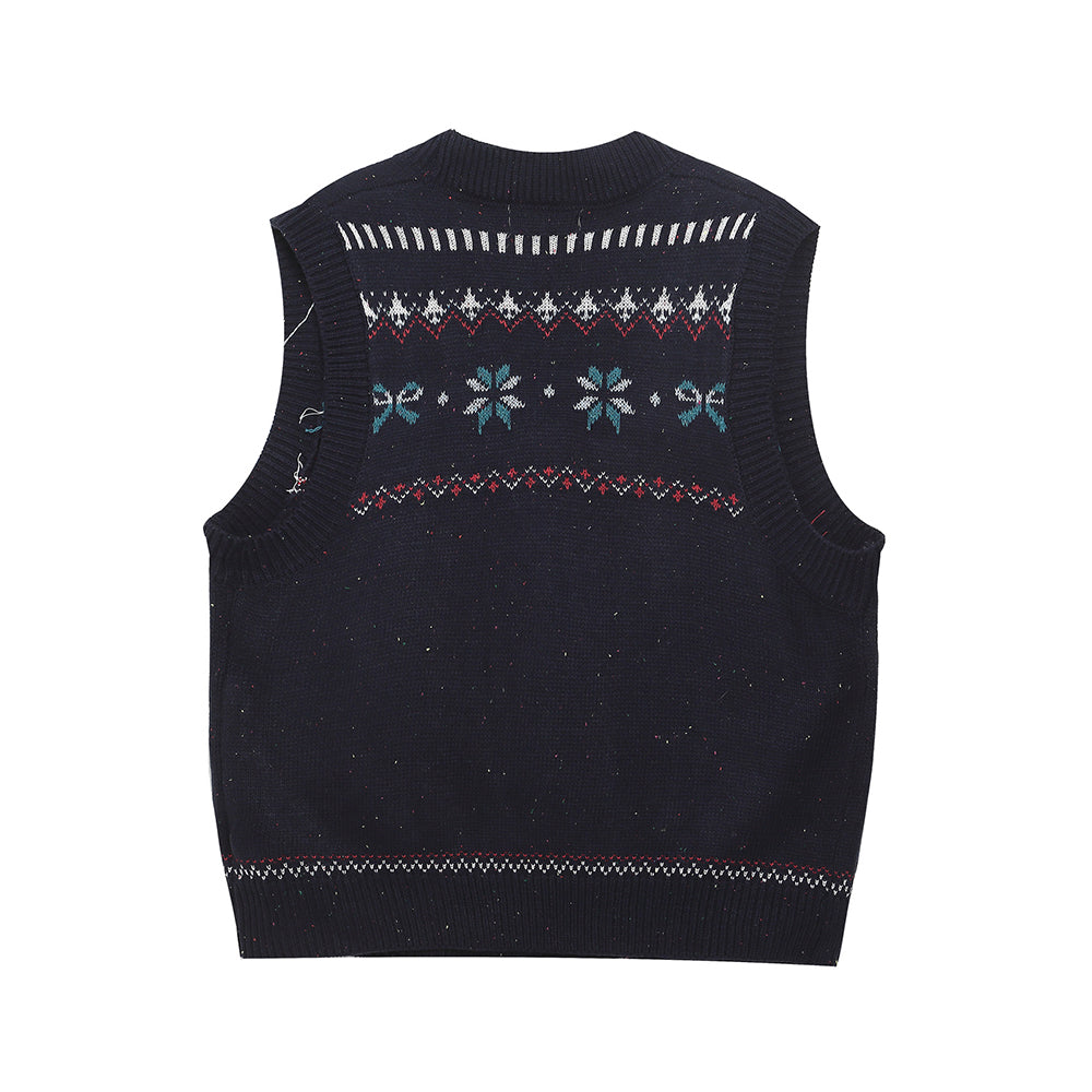 빈티지 니트 조끼