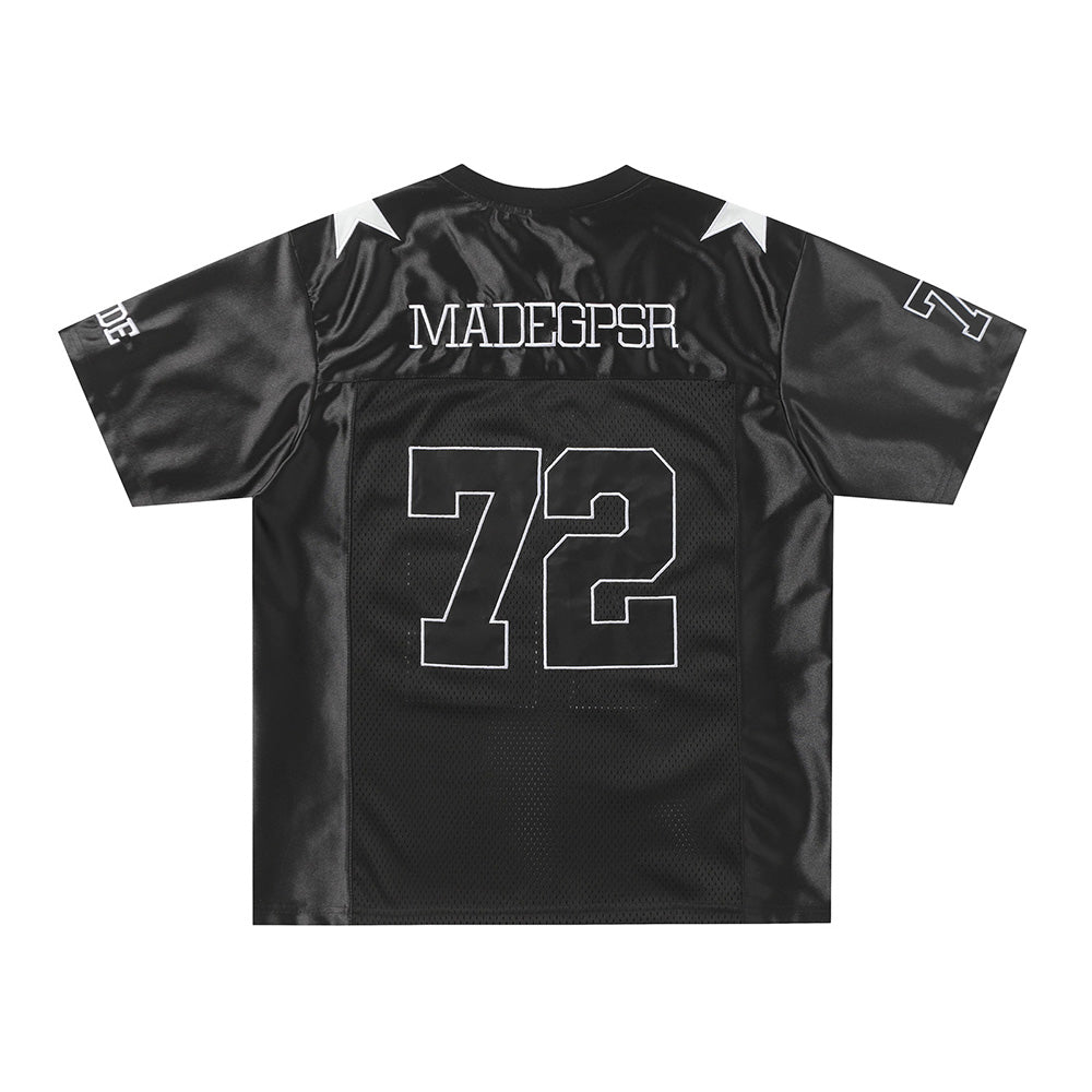 Spliced sports short sleeves