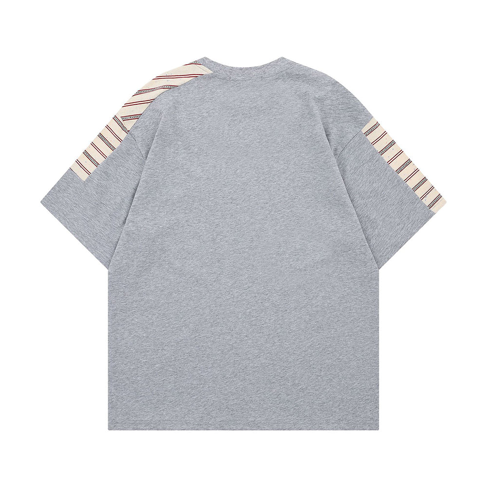 Striped short sleeves