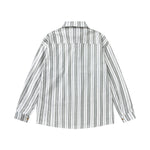 條紋長袖襯衫