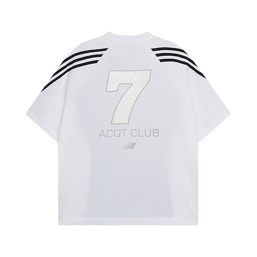 Retro striped short sleeves