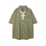 Cute short-sleeved shirt with pendant