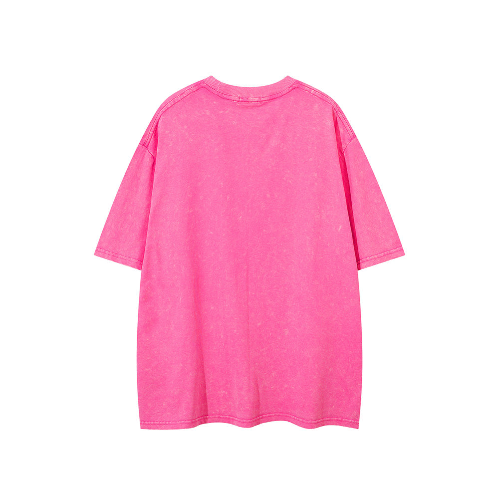 워시드 레터 반팔