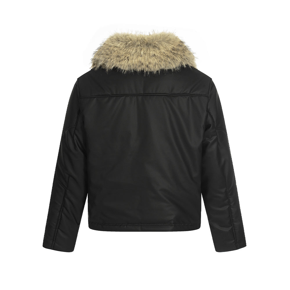 休閑百搭棉服外套