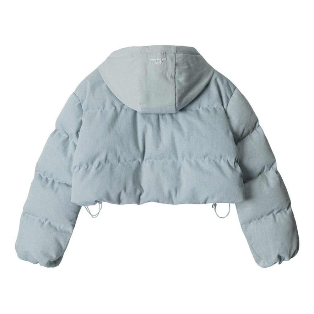 Hooded cropped jacket