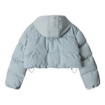 Hooded cropped jacket