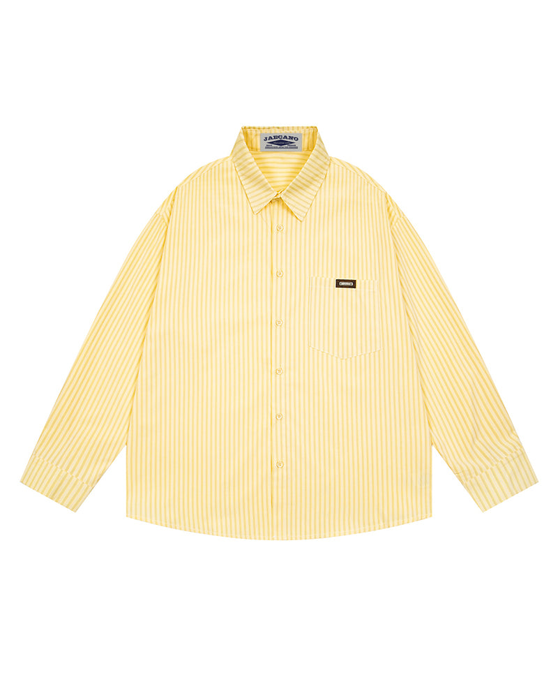 Striped versatile long-sleeved shirt