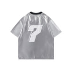 V領拼接運動短袖