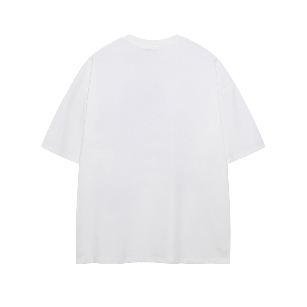 레트로 프린트 반소매