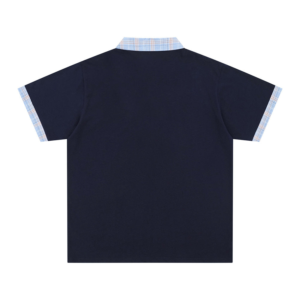 빈티지 자수 강아지 반팔