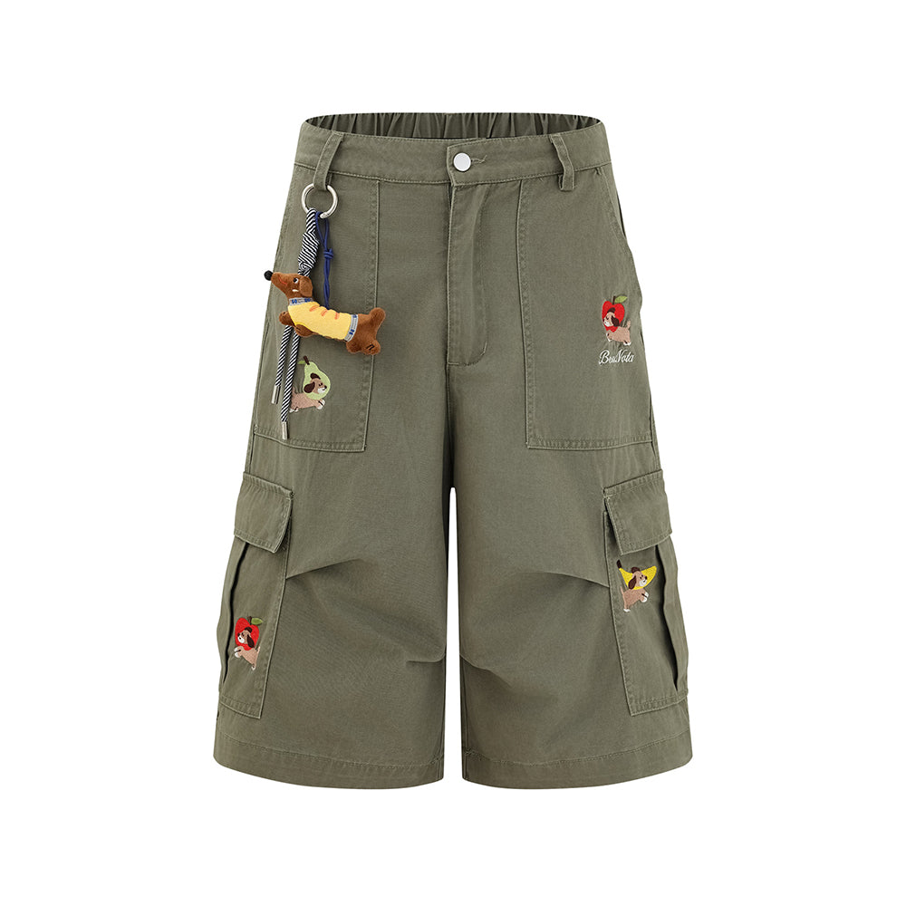 Multi-pocket cargo shorts