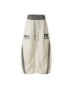 plaid loose casual pants