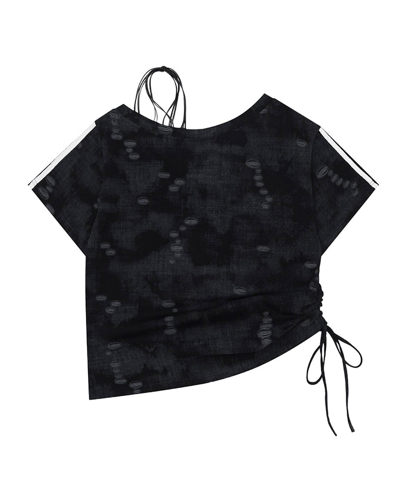 Retro casual short sleeves