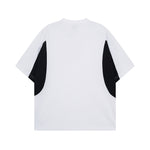 Loose contrasting short sleeves