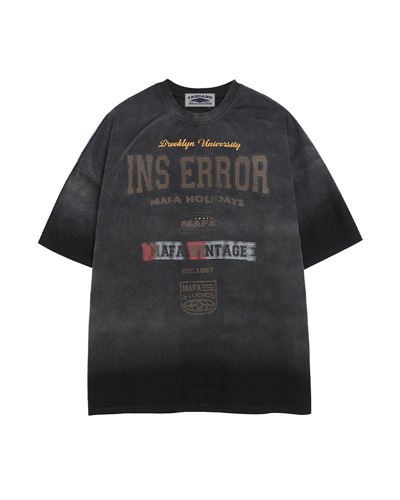 Washed casual short sleeves