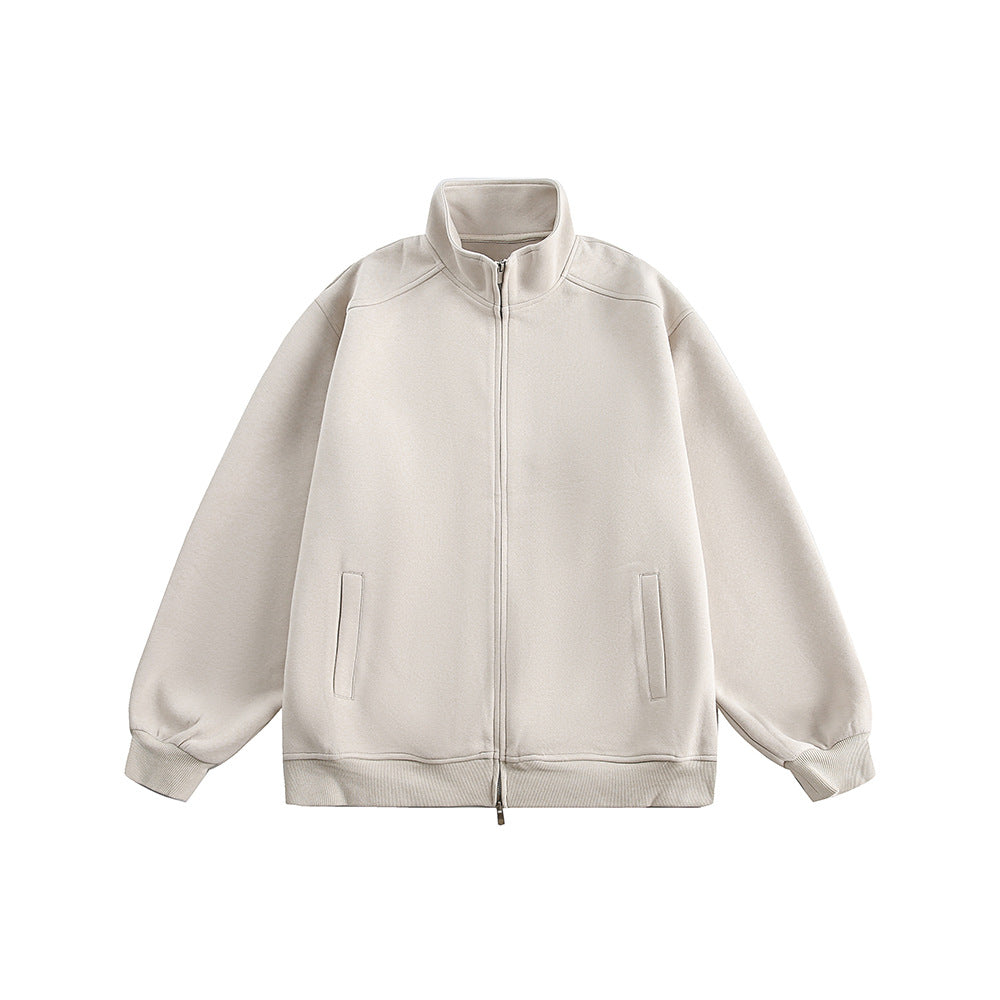 Simple stand collar versatile jacket