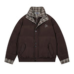 Retro fake two-piece cotton jacket