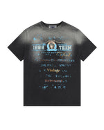 워싱 빈티지 반팔 티셔츠 (여성용)