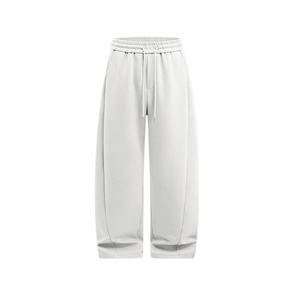 Solid color casual straight leg pants