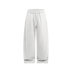 Solid color casual straight leg pants